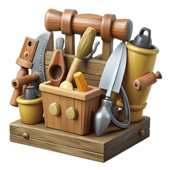 magnificent artistic Traditional Woodworking Tools Collection Cutout detailed png