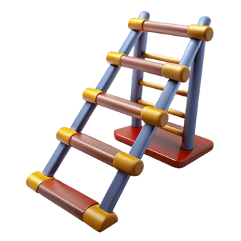 serene traditional Training Ladder Agility Equipment Isolated exclusive png
