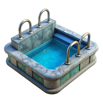 vibrant modern Training Pool Underwater View Cutout original png