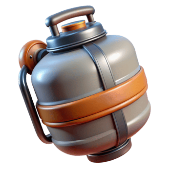 dramatic contemporary Transparent Background Jetpack Fuel Tank detailed png