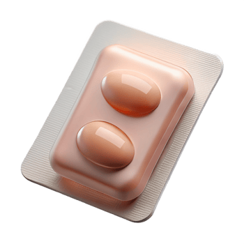 serene abstract Transparent Blister Pack Mockup Isolated Cutout original png