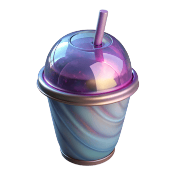 beautiful minimalist Transparent Plastic Cup with Dome Lid Isolated genuine png