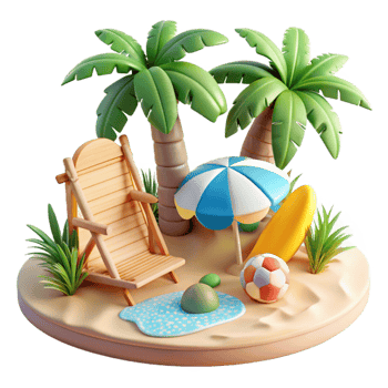 extraordinary modern Tropical Beach Photography Scene Transparent Background original png