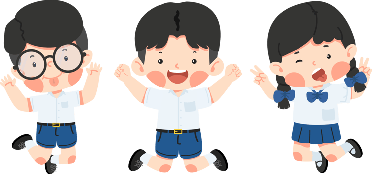 A group of kids jumping cartoon cartoon png