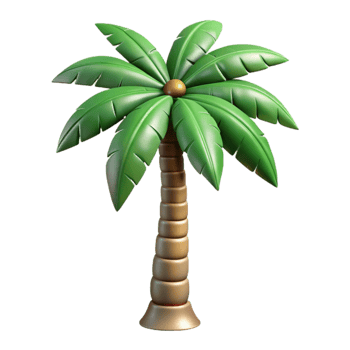 vibrant vintage Tropical Palm Tree Silhouette Cutout genuine png