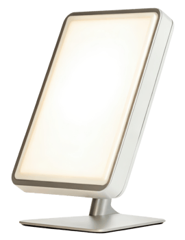 Modern bright light therapy lamp on a transparent background png