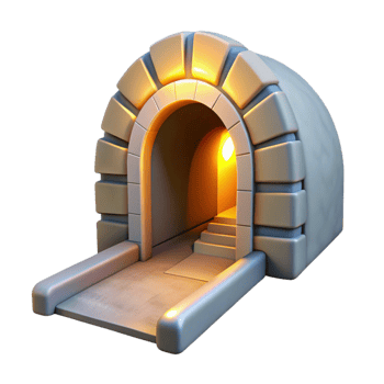 extraordinary rustic Tunnel Entrance Bright Light Cutout professional png