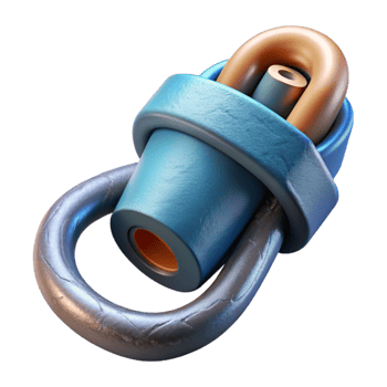 serene modern Underwater Cable Termination Connector Cutout with Secure Connection professional png
