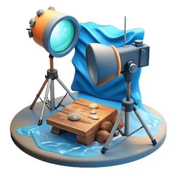 wonderful artistic Underwater Photography Lighting Setup Transparent Background original png