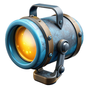 beautiful traditional Underwater Photography Strobe Light Flashing Transparent Background detailed png