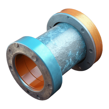 wonderful vintage Underwater Pipeline Joint Seal Isolated with Waterproofing Material high quality png