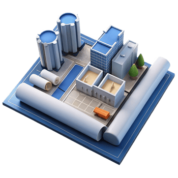 wonderful creative Urban Development Project Blueprint Transparent Background original png