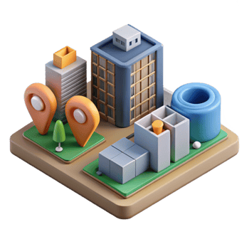 wonderful modern Urban Development Project Visualization Cutout Element detailed png