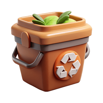 magnificent artistic Urban Farm Compost Bin Cutout Recycling Symbol authentic png
