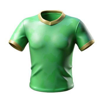 dramatic rustic Urban Fashion T Shirt Green Isolated on Transparent Background original png