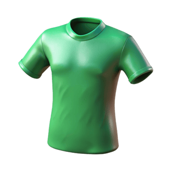 dramatic traditional Urban Fashion T Shirt Green Isolated on Transparent Background genuine png