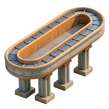 extraordinary artistic Urban Monorail Track Cutout authentic png