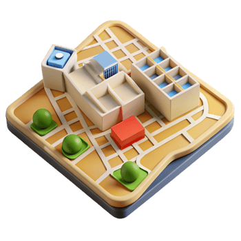 magnificent traditional Urban Planning Zoning Map Top View Cutout original png