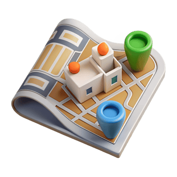 stunning rustic Urban Planning Zoning Map Top View Cutout premium png
