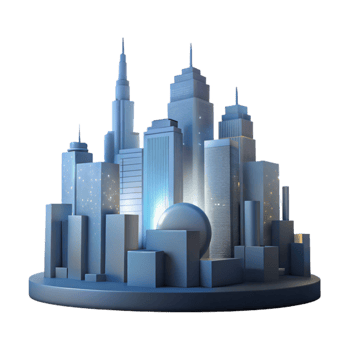 extraordinary artistic Urban Skyline Silhouette Night View Transparent Background original png