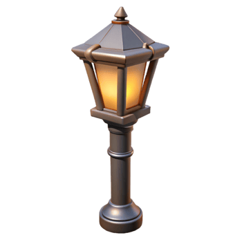 magnificent rustic Urban Street Lamp Classic Design Isolated premium png
