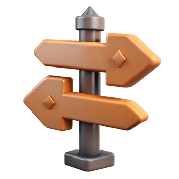 vibrant artistic Urban Street Sign Directional Arrows Isolated professional png
