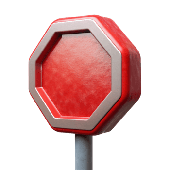 wonderful classic Urban Street Sign Stop Sign Red Isolated Cutout detailed png