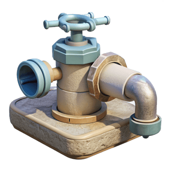 stunning artistic Variable Rate Irrigation System Side View Transparent Background professional png