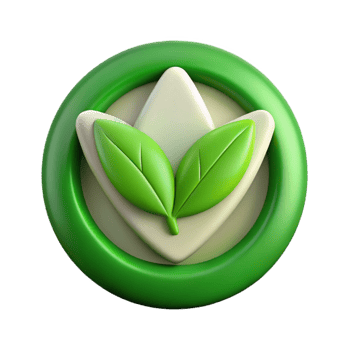 extraordinary classic Vegan Symbol Green Leaf Transparent Background premium png