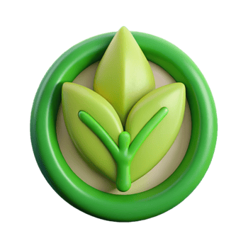 impressive classic Vegan Symbol Green Leaf Transparent Background professional png