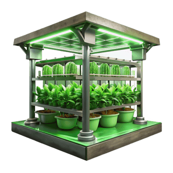vibrant creative Vertical Farm Interior Cutout Artificial Lighting high quality png