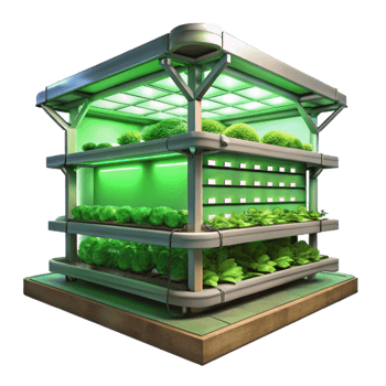 impressive traditional Vertical Farm Interior Cutout Artificial Lighting genuine png