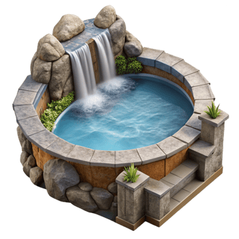 dramatic classic Victoria Falls Plunge Pool Aerial View Cutout png