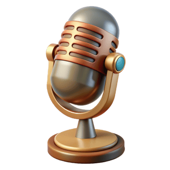 dramatic vintage Vintage Microphone Retro Style Cutout high resolution png
