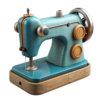 dramatic minimalist Vintage Sewing Machine Detailed Illustration Cutout professional png
