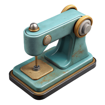 wonderful minimalist Vintage Sewing Machine Foot Pedal Transparent Background high resolution png
