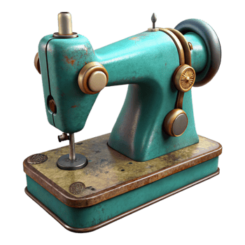 impressive minimalist Vintage Sewing Machine Restoration Isolated Element genuine png
