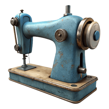 extraordinary rustic Vintage Sewing Machine Side View Cutout premium png