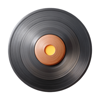 stunning traditional Vinyl Record Groove Detail Macro View Transparent Background original png