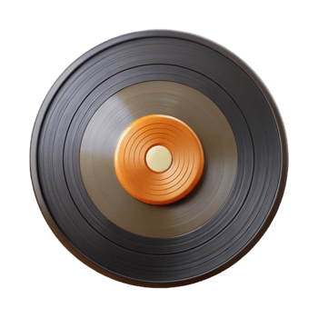 wonderful vintage Vinyl Record Spinning Motion Isolated Element high quality png
