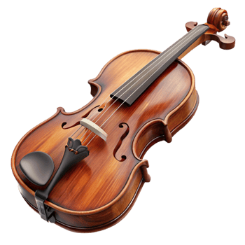 beautiful modern Violin Bow Horsehair Detail Brown Wood Cutout detailed png