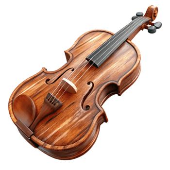 elegant creative Violin Bridge Wood Texture Isolated authentic png