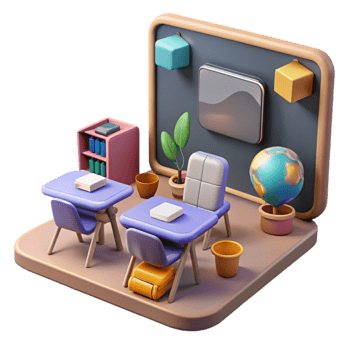 magnificent artistic Virtual Classroom in Metaverse Isolated Element genuine png