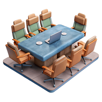 wonderful classic Virtual Conference Room Isolated Element premium png