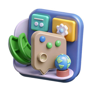 impressive abstract Virtual Language Learning Platform Cutout high quality png