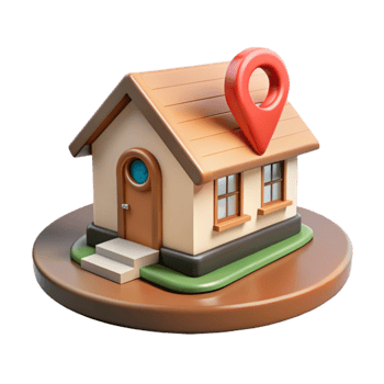 vibrant abstract Virtual Real Estate Tour Isolated Element high quality png