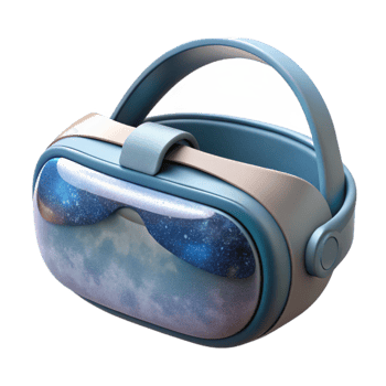 vibrant traditional Vr Headset Front View Isolated Cutout professional png