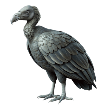 beautiful classic Vulture Silhouette Dark Background Isolated professional png