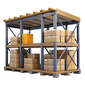 elegant abstract Warehouse Storage Racks Cutout exclusive png