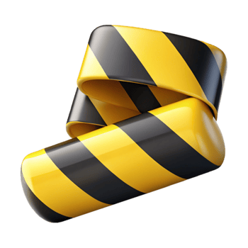 wonderful modern Warning Tape Yellow Black Striped Transparent genuine png